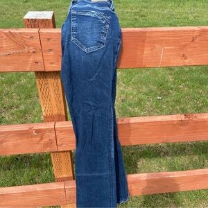 BKE Women's Dark Blue bootcut Leg Jeans